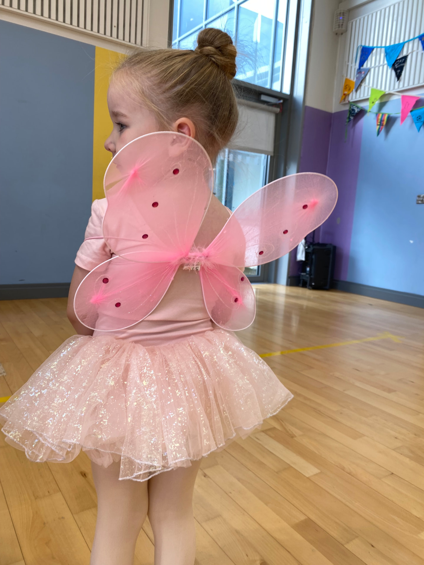 Pre-school ballet dancer with fairy wings in Dublin