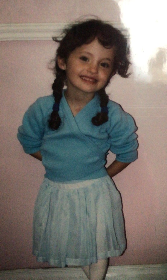 Shanna as a young ballet student
